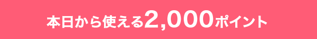 本日から使える2,000ポイント