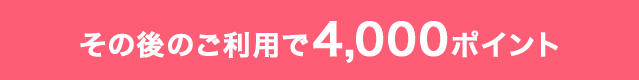その後のご利用で、4,000ポイント