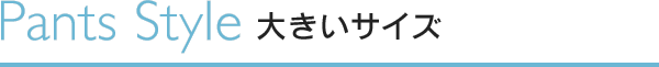 パンツスタイル　大きいサイズ　