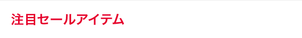 注目セールアイテム