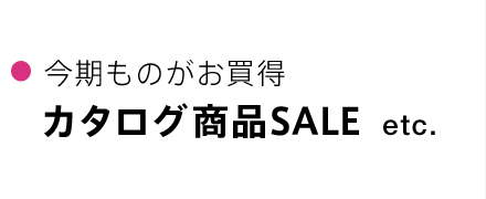 今期ものがお買得 カタログ商品SALE etc.