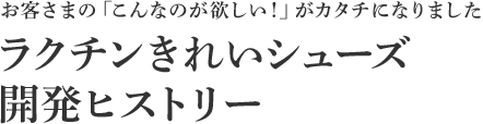 ラクチンきれいシリーズ開発ヒストリー